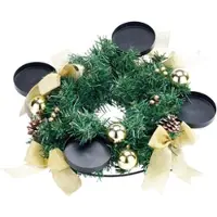 Britesta Adventskranz mit goldfarbenem Schmuck, Ø 30 cm