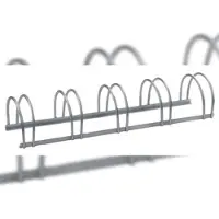 GAH Alberts Alberts 698300 Mehrfach-Fahrradständer, 5 Einstellplätze, freistehend, feuerverzinkt