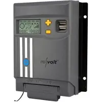 Revolt MPPT-Solarladeregler für 12/24-V-Batterie, mit 20 A, Display, USB-Port