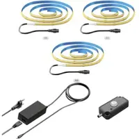 Ledscom.de COB-LED Streifen JOR, 100.0cm, flach, weiß, 33,81W, je 1209lm, 3er Set, inkl. Bewegungsmelder