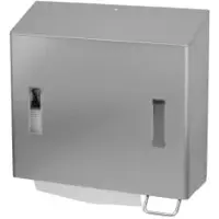 Ophardt hygiene SanTRAL CPU 2 Schaumseifen- und Handtuchpapierspender 1419949 , Edelstahl, geschliffen, R E/D