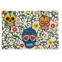 Excelsa Fußmatte Calavera Kokosnuss 60x1,5x40 cm Bunt