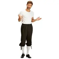 Buttinette Kniebundhose für Herren, schwarz