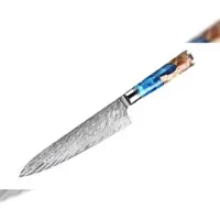 Muxel C-Color-8 Inch Kochmesser extra scharf mit unikatem Holzgriff Das Allzweckmesser in der Küche