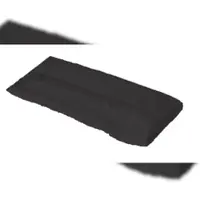EXKLUSIV HEIMTEXTIL Gartenstuhlauflage mit Kapuze 500g/m2 60 x 120 x 20 cm Schwarz