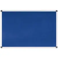 BI-Office Pinnwand Maya FA3843170 Aluminiumrahmen Filz 120x120cm blau