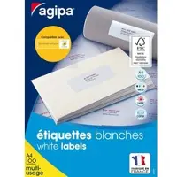 Agipa Universal-Etiketten, 63,5 x 38,1 mm, weiá