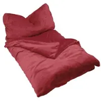 EXKLUSIV HEIMTEXTIL Winter Uni Bettwäsche 2 teilig Cashmere Touch Reißverschluss 135 x200 cm + 80 x80 cm Bordeaux