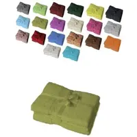 EXKLUSIV HEIMTEXTIL 4 x Badetuch 500 g/m2 100 x 150 cm Kiwi