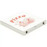 KK Verpackungen 5600 Pizzakartons 260 x 260 x 30 mm Pizzaschachteln Motiv Verpackungen weiß