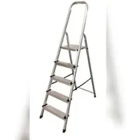Lex Alu Stufenstehleiter Haushaltsleiter Klappleiter Trittleiter 5 stufig klappbar
