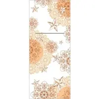Mank XL Besteckservietten Airlaid Sternenschein in Aprikot-Terrakotta, 48 x 40 cm, 75 Stück - Bestecktaschen