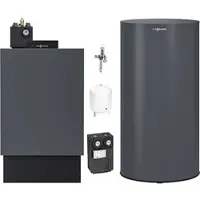Viessmann Öl-Brennwert-Paket Vitoladens 300-C 28,9 kW modulierend mit Regelung Vitotronic 200 und 160l Speicher nebengestellt - Z022417