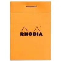 Rhodia 20x Gehefteter Notizblock No.10 5,2x7,5cm, 80 Blatt kariert 80g - Orange 10200C