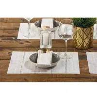 Mank Airlaid Besteckservietten Holz/Wood "Pub", 40 x 33 cm, 75 Stück - Bestecktaschen Shabby