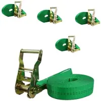 TRUTZHOLM Baumarktplus 5x Ratschen Spanngurt Spanngurte Zurrgurt 1-tlg 6m 2t 2to 2000kg TÜV/GS GRÜN