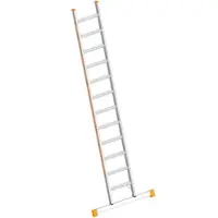 Layher Anlegeleiter Topic 1042, extrabreit, Länge 3,49m, Schwerlastleiter, aus Aluminium mit 13 Stufen