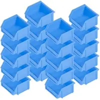 BRB-Lagertechnik BRB 20x Sichtbox CLASSIC FB 6, LxBxH 95/65x100x50 mm, Inhalt 0,3 Liter, blau
