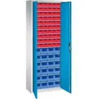 C+P Magazinschrank Serie 13, 1980x700x300mm, 7035/5012