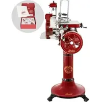 Berkel TRIBUTE Rot - Schwungrad Aufschnittmaschine mit Sockel mit Messer aus verchromtem Stahl 300 mm