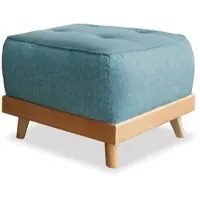 Miuform Fußhocker Dazzling Daisy ¦ türkis/petrol ¦ Maße (cm): B: 56 H: 42