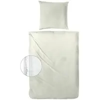 Gray & Jones Halbleinen Bettwäsche , creme , Maße (cm): B: 135