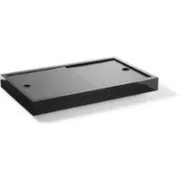 LEDaquaristik GmbH Vario Aquariumabdeckung nach Maß - Slide Schiebedeckel - Schwarz an Längsseite Aluverbundplatten (standard) 140cm