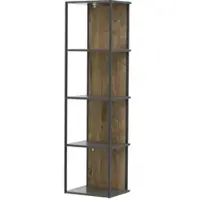 Wohn-Concept Manhattan Wandregal Holzwerkstoff/Metall Haveleiche Cognac/Graphit