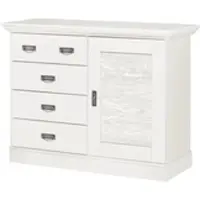 Maison bleue Kommode Fancy ¦ weiß ¦ Maße (cm): B: 118,5 H: 90,1 T: 48.0