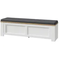 Sconto Bettbank Toneo , weiß , Maße (cm): B: 135 H: 42 T: 35.0