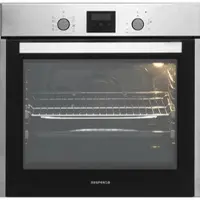 Respekta Backofen autark Einbau Edelstahl Herd Grill Heißluft Timer Ofen 60 L