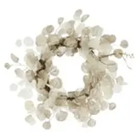 Möbel Kraft LED Kranz ¦ weiß ¦ Rattan,Naturprodukte,Kunststoff Ø: 45.0
