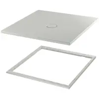 Bette BetteFloor Duschwanne mit Minimum-Wannenträger und BetteAntirutsch Pro, 900x900mm, 5931-424AE,T1