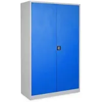 Ceha Flügeltüren- und Stahlschrank Ultra 195 x 120 x 60 cm mit Türen in RAL5010 (enzianblau)