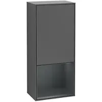 Villeroy & Boch Villeroy und Boch Finion Seitenschrank G540HGGK 41,8cm, links, Emotion, Regal unten Midnight Blue Matt, Anthracite matt