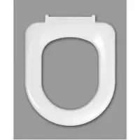 Haro WC-Sitz Stream 520749 weiss, ohne Deckel, Edelstahl Scharniere
