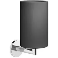 Gessi Anello, Becherhalter zur Wandmontage mit festem Becher schwarz matt, 63708