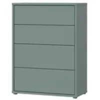 Möbel Kraft Kommode Bolognano , grün , Maße (cm): B: 74,8 H: 99,1 T: 34.9