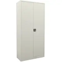 Ceha Reinigungs- und Putzmittelschrank 195 x 92 x 42 cm in RAL7035 (lichtgrau)