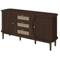 Möbel Kraft Sideboard , braun , Maße (cm): B: 140,5 H: 76