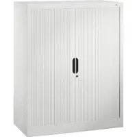 C+P Rollladenschrank Omnispace, 3 OH, abschließbar, B 1000 x T 420 x H 1230 mm, Stahl/Kunststoff, lichtgrau