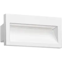 Ledscom.de LED Wandeinbauleuchte NOLA, Downlight für außen, IP54 matt, 140 x 70mm, warmweiß