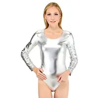 Buttinette Lackbody für Erwachsene, silber