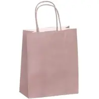 Gimex Boutique-Tüte mit verdrehten Griffen in PUDERROSA 18 + 8 x 22 cm je 300 -