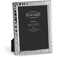 Edzard Fotorahmen Pavia (15x20 cm), edel versilbert, anlaufgeschützt, gehämmert, 2 Aufhänger