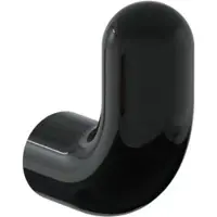 Vitra Liquid Handtuchhaken A4456839 35x80x90mm, rund, Wandmontage, schwarz hochglanz