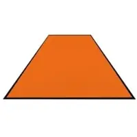 M&A Matting Schmutzfangmatte Colorstar, hellorange, waschbar, glatter Rücken 7460150300150-C10 , Maße (B x T): 150 x 300 cm
