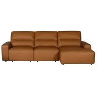 KAWOLA Big Sofa DORI Leder cognac Longchair rechts