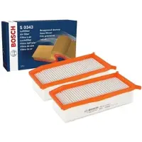 Bosch 2x Luftfilter F 026 400 343 für Dacia Renault Duster Lodgy Sandero II Clio IV
