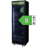 Gastro-Cool ECO STAR+ Super sparsamer Displaykühlschrank - Ressourcen Schonend - GCDC400